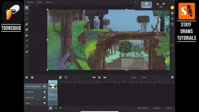 ToonSquid Tutorial Moving Background Parallax Effect смотреть онлайн