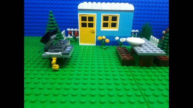 Lego мультик "Барбекю". Lego animation "BBQ". смотреть онлайн