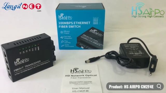 HS AIRPO CM2F4E MEDIA CONVERTER 2FIBER 4ETHERNET - (92735) смотреть онлайн