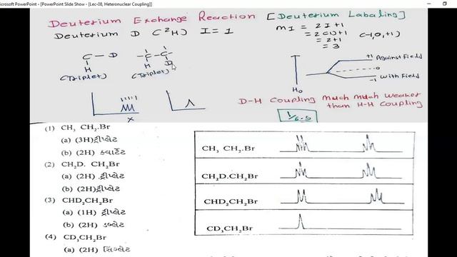 Lec-08, Heteronuclear Coupling, Proton Exchange Reactions. смотреть онлайн