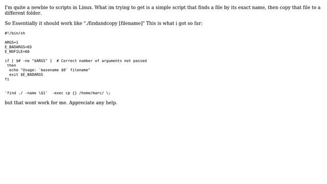 Simple find and copy script for linux смотреть онлайн