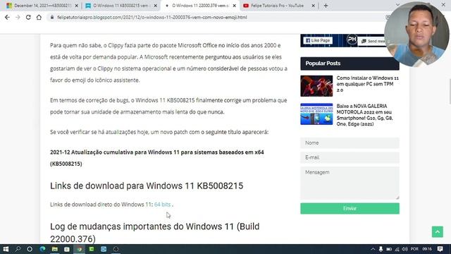 Windows 11 ATUALIZOU - Correção Urgente Para HDD, SSD E NVME - Build 22000.376 смотреть онлайн