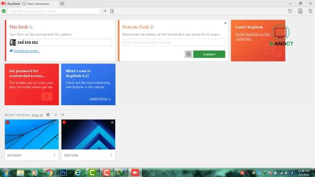 Anydesk Download and install in Windows 7 use remotely Computer смотреть онлайн
