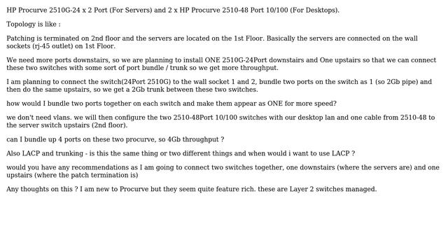 DevOps & SysAdmins: LAN Design Question with HP Procurve (2 Solutions!!) смотреть онлайн