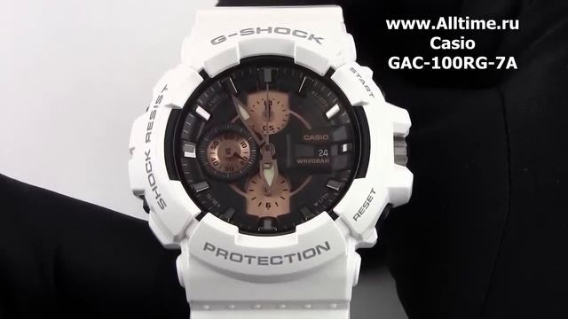 Мужские японские наручные часы Casio G-SHOCK GAC -100RG-7A смотреть онлайн