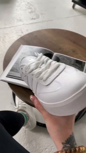 Женские кожаные кроссовки повседневные Adidas Samba White, женские кеды Адидас белые 7009 смотреть онлайн