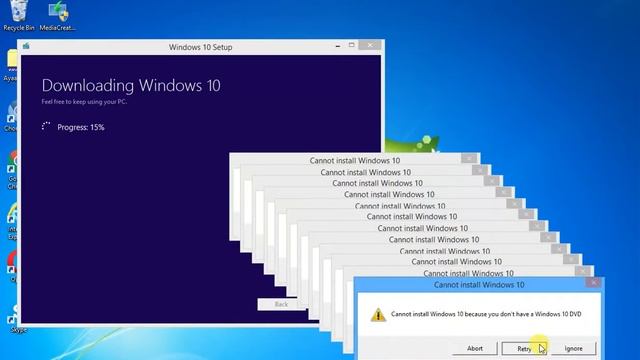 Windows 10 cannot install on Windows 7 смотреть онлайн