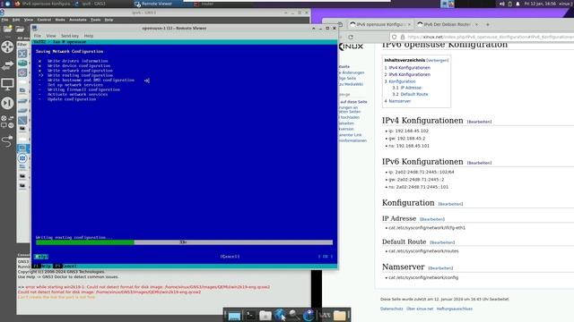 IPv6 5 LAB OpenSuse - Netzwerk Konfiguration смотреть онлайн
