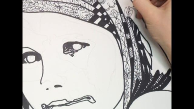 дудл портрет 1 ( doodle portrait 1) смотреть онлайн