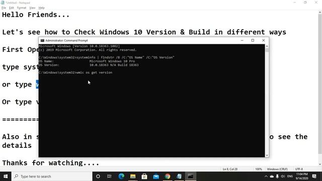 how to Check Windows 10 Version & Build in different ways | How to check windows 10 version & build смотреть онлайн