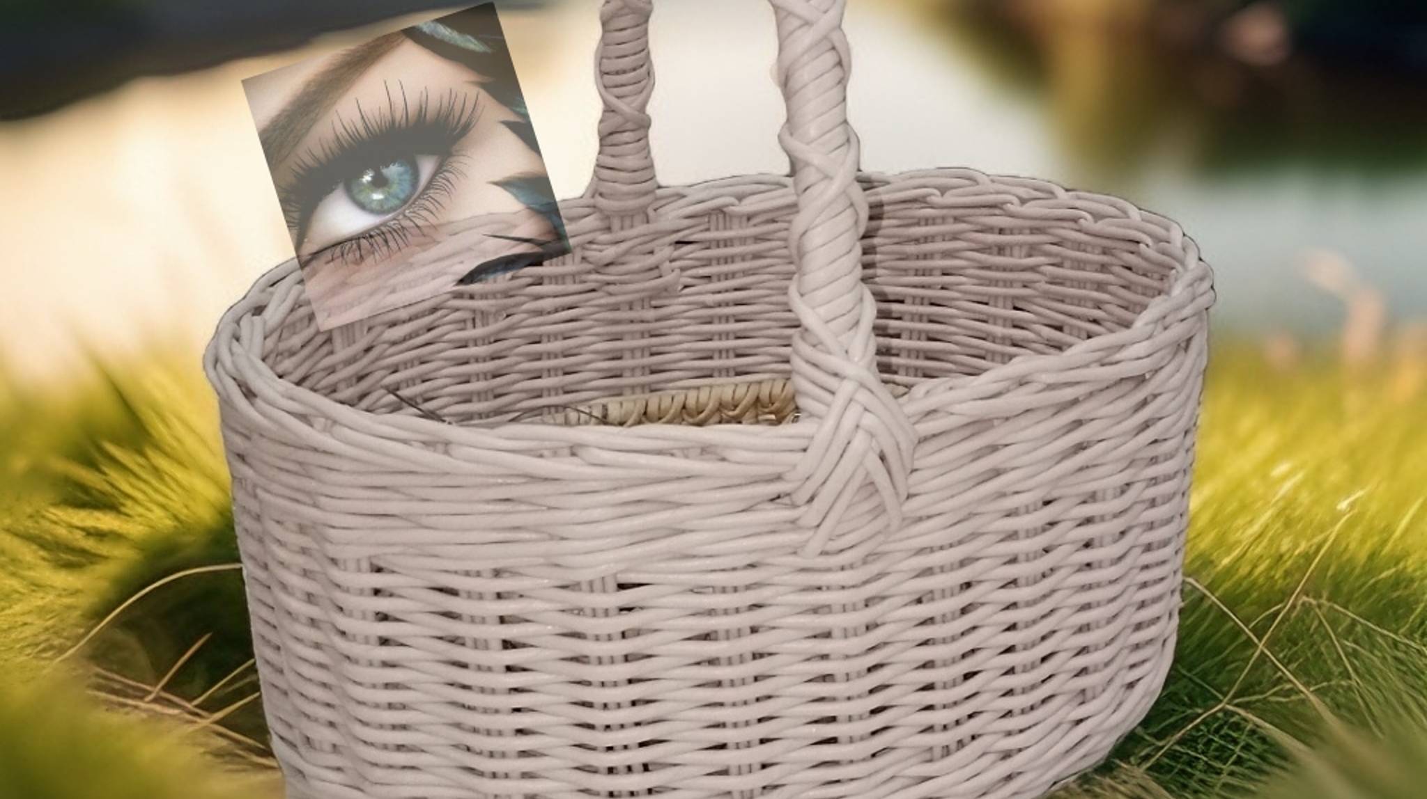 Корзина с ручкой из бумажной лозы, мастер класс смотреть онлайн