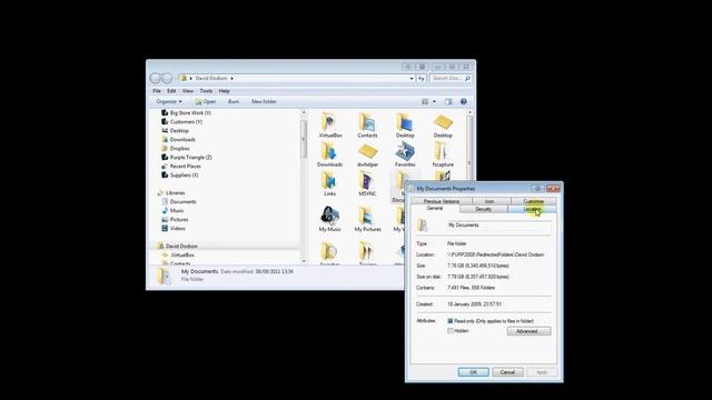 how to move Documents folder to new drive Windows 7 смотреть онлайн