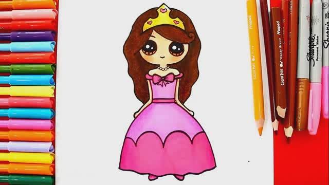 Как легко нарисовать кавайную девочку принцессу смотреть онлайн