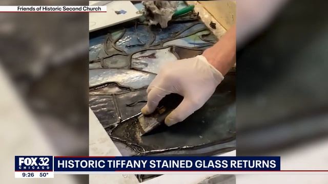 Tiffany stained-glass window reinstalled at historic Chicago church смотреть онлайн