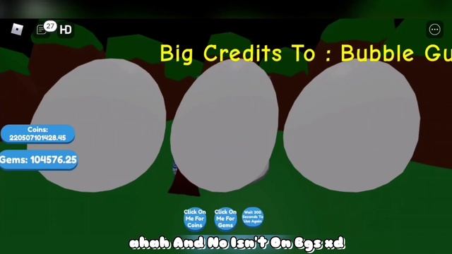 Hatched Secret King Doggy On Camera | Bubble Gum Simulator But With 1Millions Luck смотреть онлайн