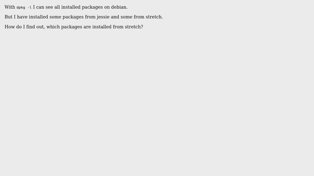 Unix & Linux: list all packages from which distribution смотреть онлайн