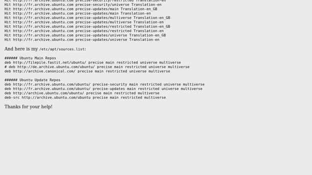 Ubuntu: Unable to find expected entry 'main/binary-amd64/Packages' in Release file смотреть онлайн