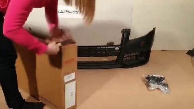 Unboxing video Audi A4 B7 RS style смотреть онлайн
