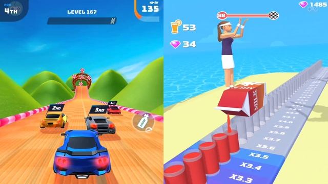 Race Master 3D Car Racing Vs Juice Run Max Level Android iOS Gameplay Walkthrough 4K Nr 59 смотреть онлайн