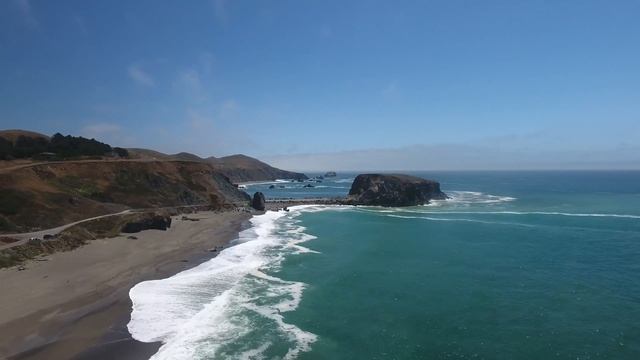 4K Drone Footage of Goat Rock Beach -- Sonoma Coast State Park, California смотреть онлайн