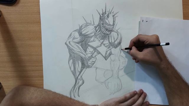 Как рисовать в стиле комиксов. Итоговый рисунок для комикса (ВЕНОМ-ГЛАДИАТОР). УРОК 7 смотреть онлайн