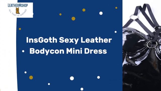 InsGoth Sexy Leather Bodycon Mini Dress 2020. 04. 27. смотреть онлайн