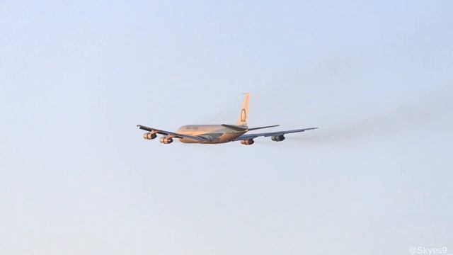 Boeing 707 Sunset Takeoff - N629RH Omega Air Refueling
