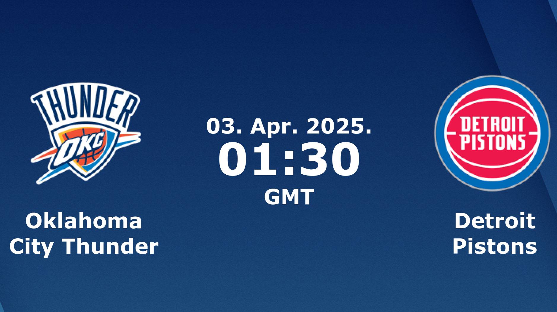 02.04.2025 | Оклахома-Сити Тандер — Детройт Пистонс | Thunder At Pistons