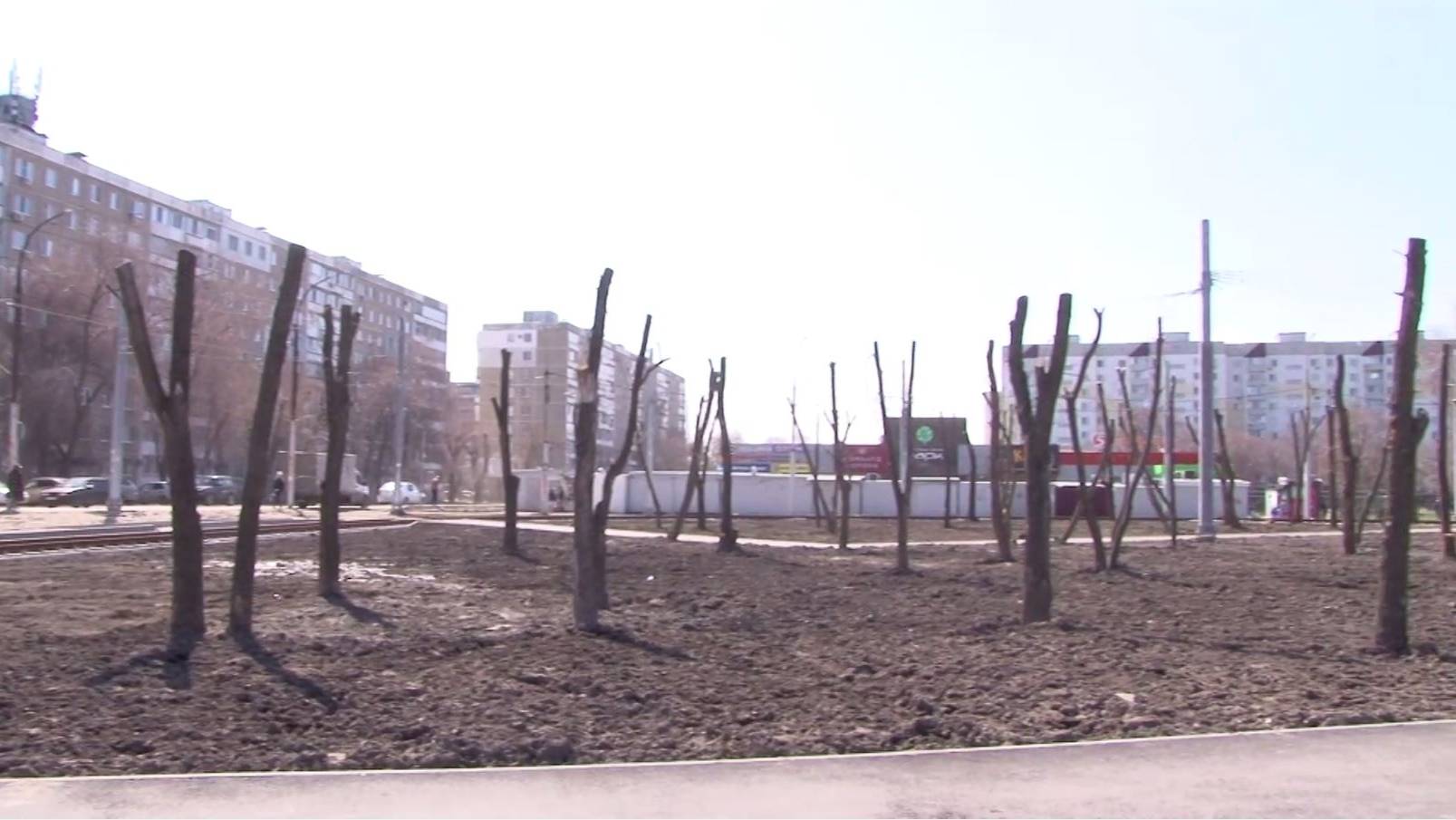 "Скоростной" трамвай в Саратове. Конечную "восьмерки" превратили в поле с пеньками смотреть онлайн