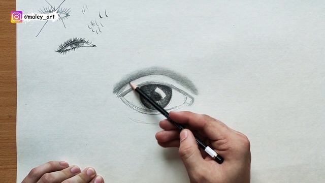 Как нарисовать РЕСНИЦЫ на глазах человека / Урок рисования поэтапно смотреть онлайн