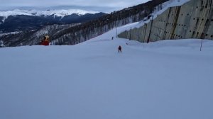 Спуск лыжи Газпром