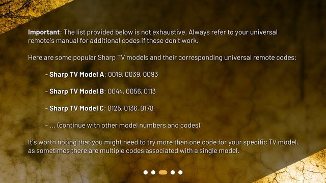 Sharp TV Universal Remote Codes Guide смотреть онлайн