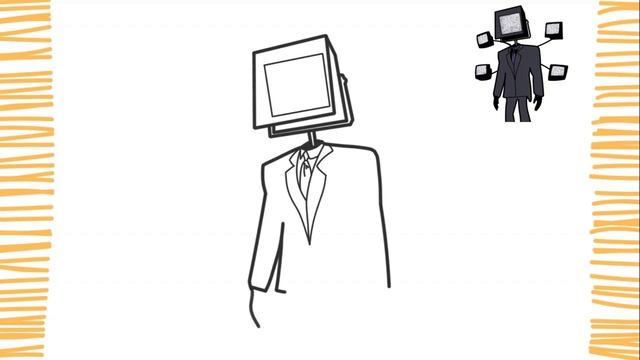 Как нарисовать БОЛЬШОГО ТЕЛЕВИЗИОННОГО ЧЕЛОВЕКА | ТУАЛЕТ СКИБИДИ | легкий смотреть онлайн