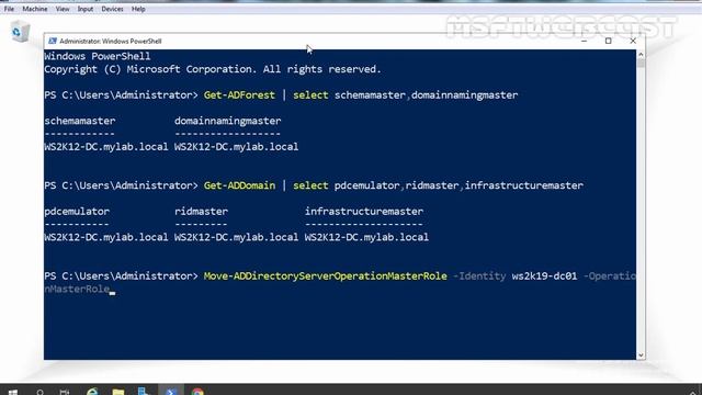 How to Transfer FSMO Roles Using PowerShell Windows Server 2019 смотреть онлайн