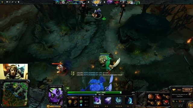 Dota 2 Purge plays Faceless Void смотреть онлайн