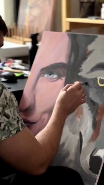 Очередной заказ оригинального арта акрилом на холсте :) смотреть онлайн