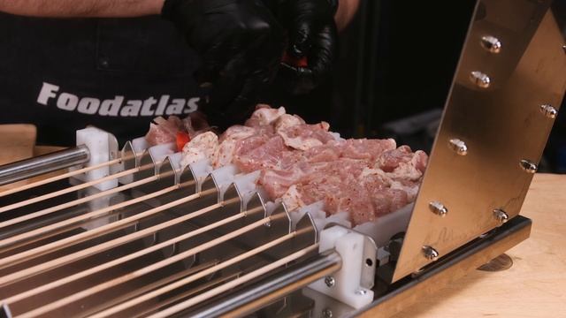 ОБЗОР ИНФРАКРАСНЫЙ ГРИЛЬ, НАНИЗЫВАТЕЛЬ ШАШЛЫКА И СЛАЙСЕР НАРЕЗКА #foodatlas смотреть онлайн