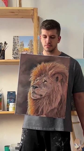 Симба вырос! #маслянаяживопись #какрисовать #какнарисовать #лев смотреть онлайн