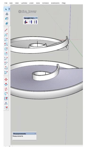 Creating a Spiral Ramp in SketchUp Using the Upright Extrude Plugin! смотреть онлайн