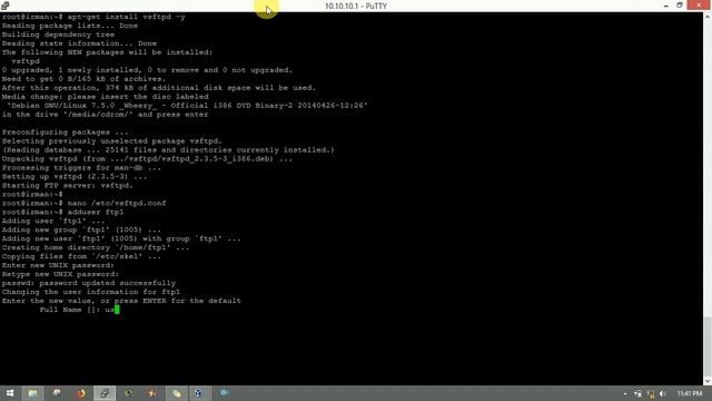 Install FTP Server di Debian Server - SysAdmin STMIK Bani Saleh 2018 смотреть онлайн