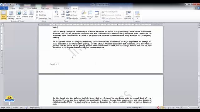 Lecture # 27 Microsoft Word | Split Window | Document Side by Side Navigation Pane| by Imran смотреть онлайн