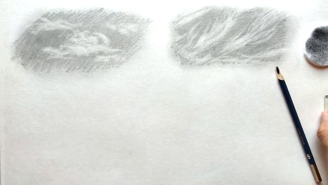 КАК рисовать ОБЛАКА простыми карандашами смотреть онлайн