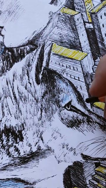 Графика ручкой #shorts смотреть онлайн