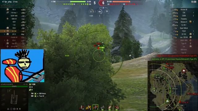 WoT СУ-152 Чак за работой смотреть онлайн