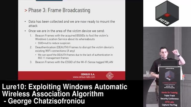 COMMSEC D1 Exploiting Windows Automatic Wireless Association George Chatzisofroniou смотреть онлайн