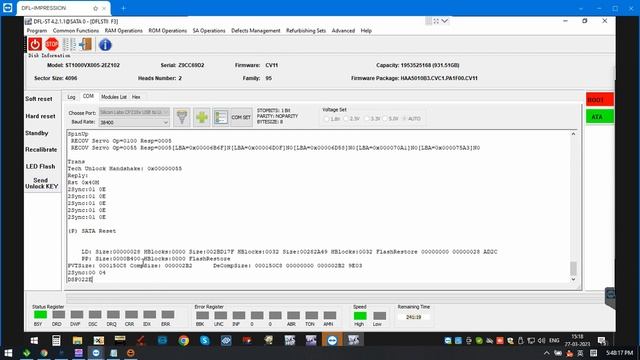 ST1000VX005 2EZ102 HDD Firmware Repair Data Recovery Steps смотреть онлайн