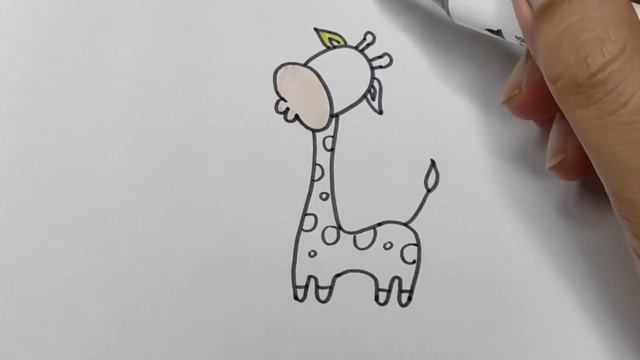 How to draw giraffe|so easy смотреть онлайн