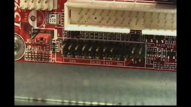 Подключение контактов передней панели