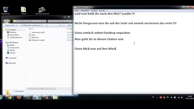 Windows7 + WinRar + WinLoader German ! смотреть онлайн