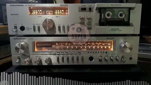 RECEIVER GRUNDIG R-1000 X TAPE DECK GRUNDIG CF 5000-2
